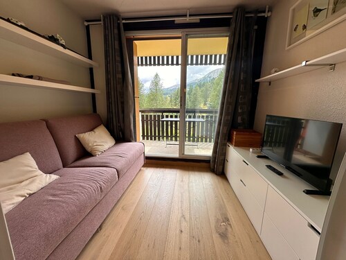 Charmant Appartement T2 cosy - pied des pistes & 2 balcons avec vue