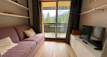 Charmant Appartement T2 cosy - pied des pistes & 2 balcons avec vue