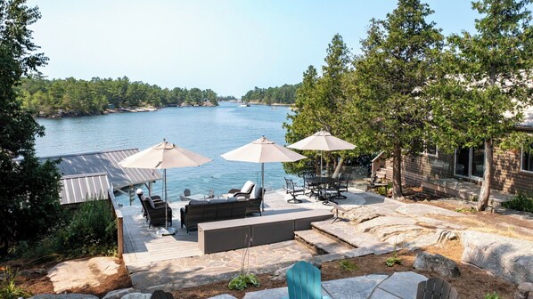 Terrace/patio - Richard's Island Pointe au Baril, in the sought after outer islands (Pointe au Baril)