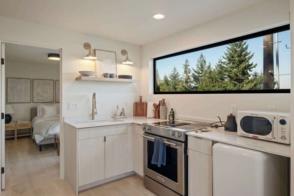 Private kitchen - Tranquil Lake View Guest Retreat (Seattle)