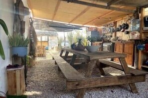 Outdoor dining - The Baja Station - Bunk bed - Rustic Ranch House (Los Cabos)
