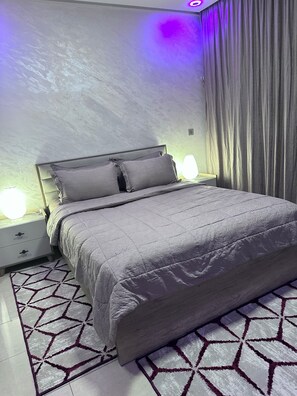Iron/ironing board, free WiFi, bed sheets, wheelchair access - Bright Apartment in Agadir + IPTV & Fast Wi-Fi (Agadir)