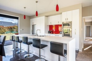 Fridge, microwave, dishwasher, toaster