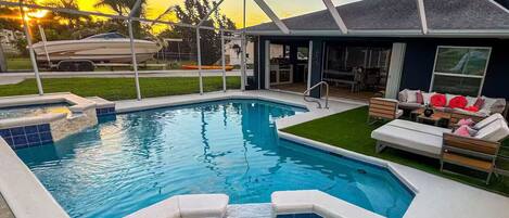 Udendørs pool, opvarmet pool