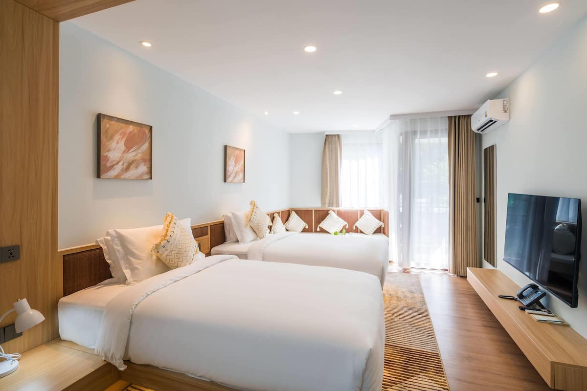 Standard Twin Room, 1 Twin Bed, Pool View | In-room safe, free WiFi