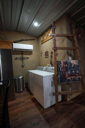 Interior - Camp QYB Retreat: Private Cabin and Lake House, Hot Tub, Lake Front (Runaway Bay)