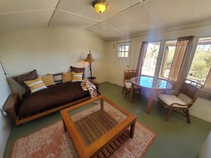 Fireplace - Tucson Desert Historic Nature Cabin Charming 1BR (Tucson)