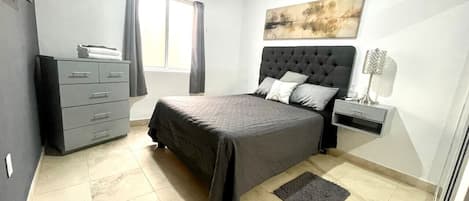 2 bedrooms, iron/ironing board, WiFi, bed sheets