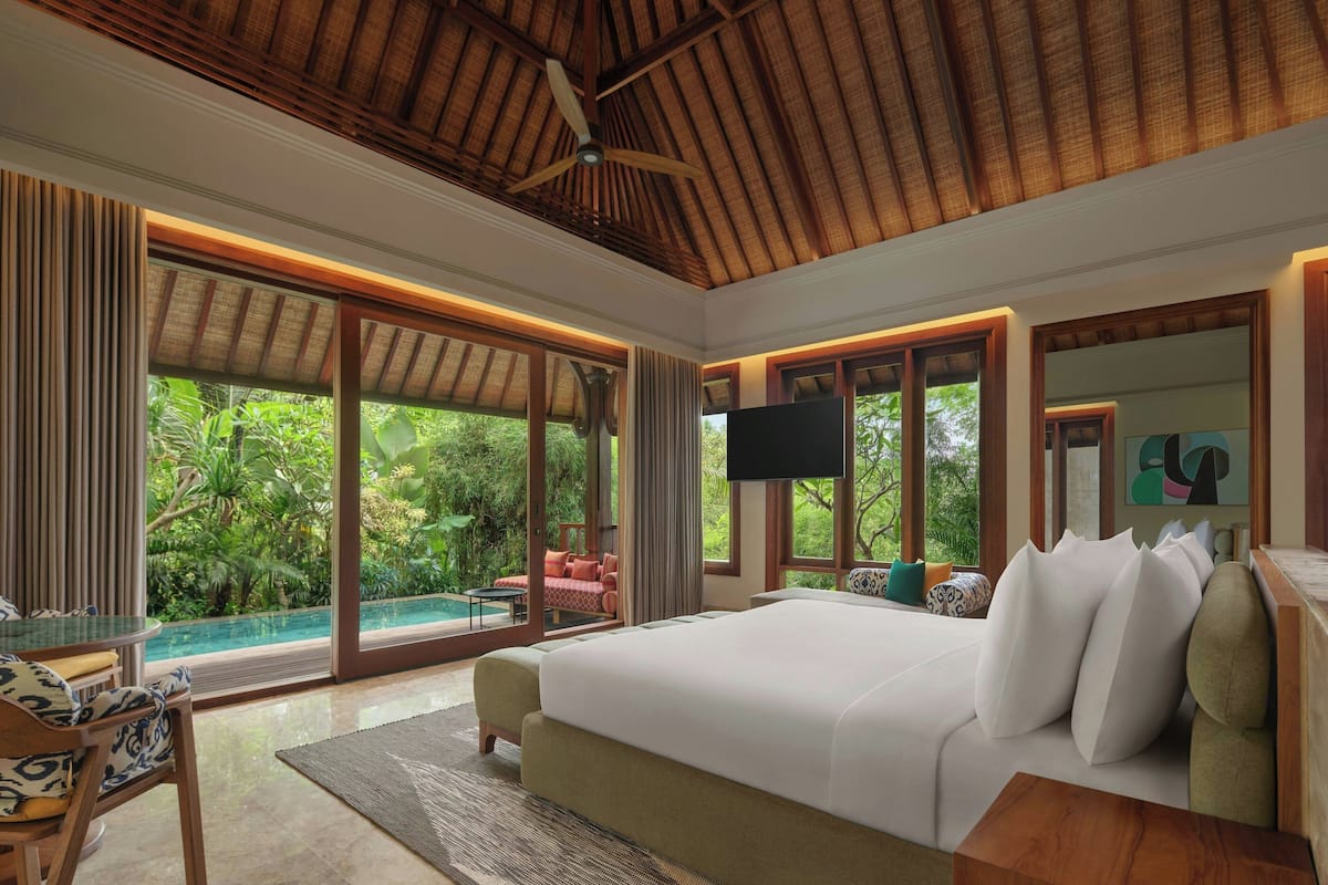 Villa, 1 hálószobával, privát medence | Kilátás a szobából