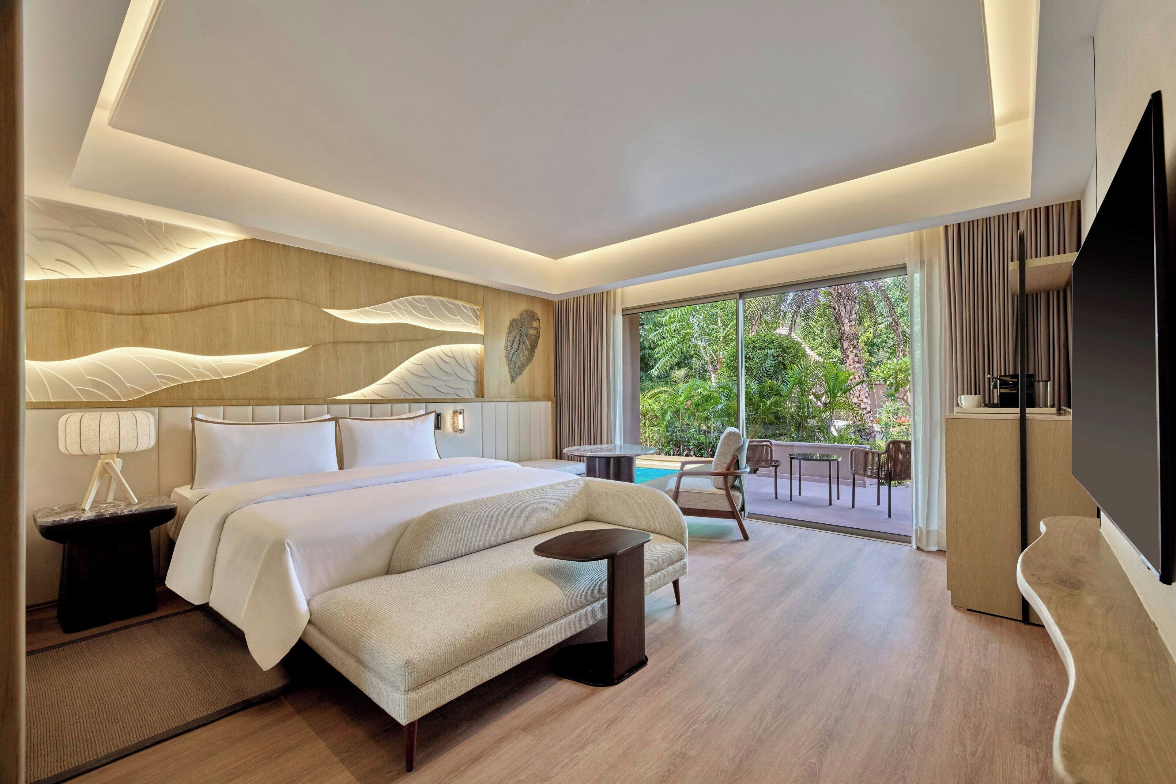 Executive-Villa, 1 King-Bett, Balkon, Blick auf die Anlage