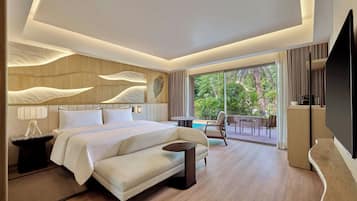 Executive-Villa, 1 King-Bett, Balkon, Blick auf die Anlage