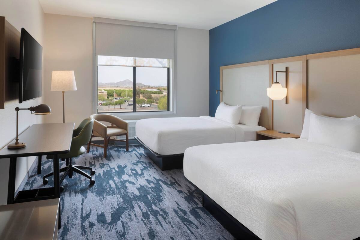 Standard Room, 2 Queen Beds | Premium bedding, desk, laptop workspace, blackout curtains