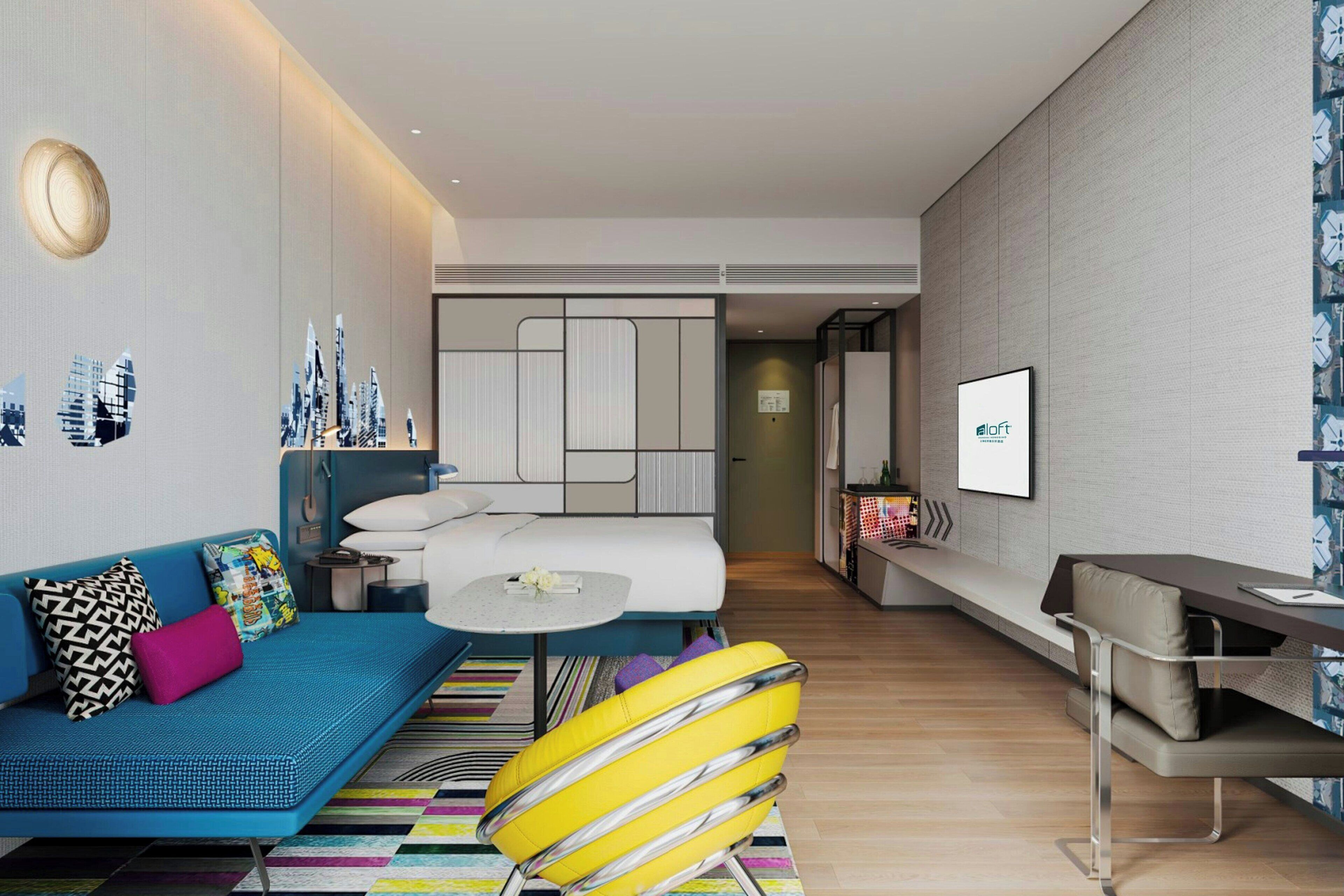 Habitación, 1 cama de matrimonio grande, vistas a la ciudad