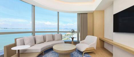 Suite, 1 habitación, vistas al mar | Sala de estar