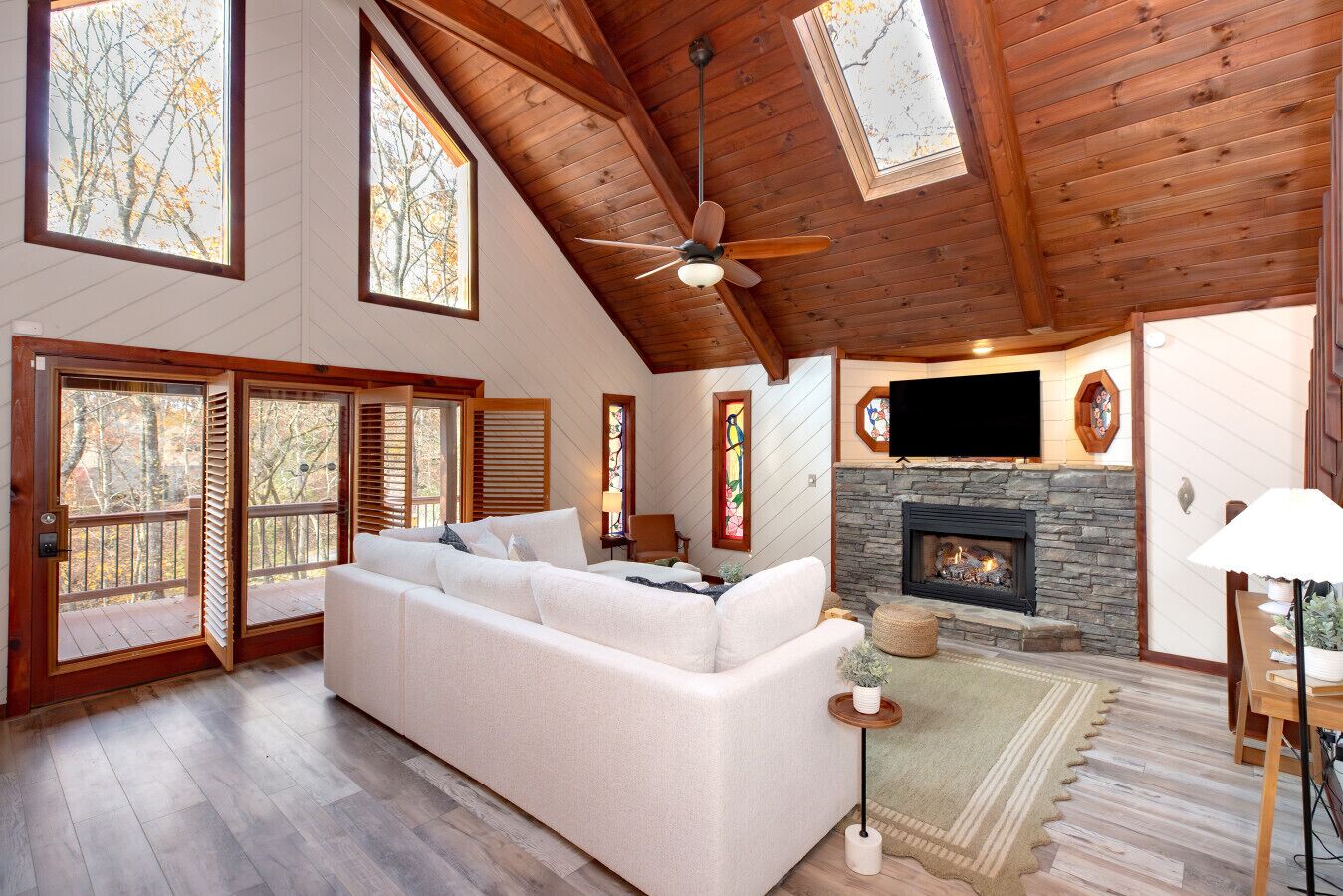 TV, fireplace, table tennis, stereo