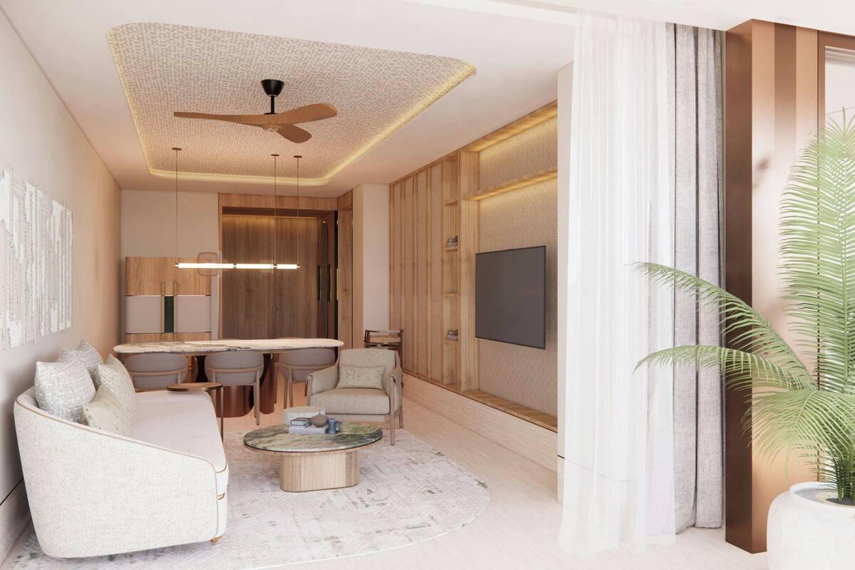 Suite, 2 Bedrooms, Terrace, Ocean View | Minibar, in-room safe, blackout drapes, iron/ironing board (on request)