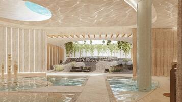 Couples treatment room(s), sauna, hot tub, steam room