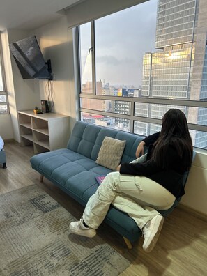 TV - Luxury loft in downtown Bogota panoramic view (Bogotá)