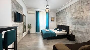 Superior appartement, niet-roken | Verduisterende gordijnen, een strijkplank/strijkijzer, gratis wifi