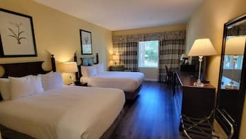 Desk, blackout curtains, iron/ironing board, free WiFi