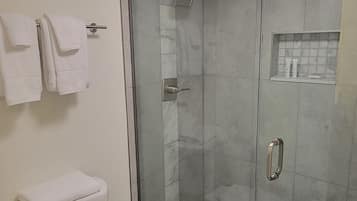 Free toiletries, hair dryer, towels, soap