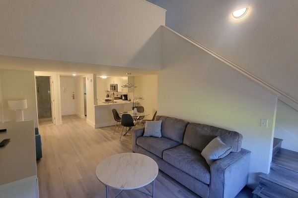 Premier Villa, 1 King Bed with Sofa bed, Golf View | Living area | Flat-screen TV