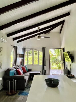 TV - Comfy house in Potrero, next to pool, 2 bed/ 2 bath, close to town and beaches! (Potrero)