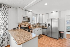 Fridge, microwave, oven, stovetop - 3 Bedroom Emerywood Home in High Point, NC (High Point)