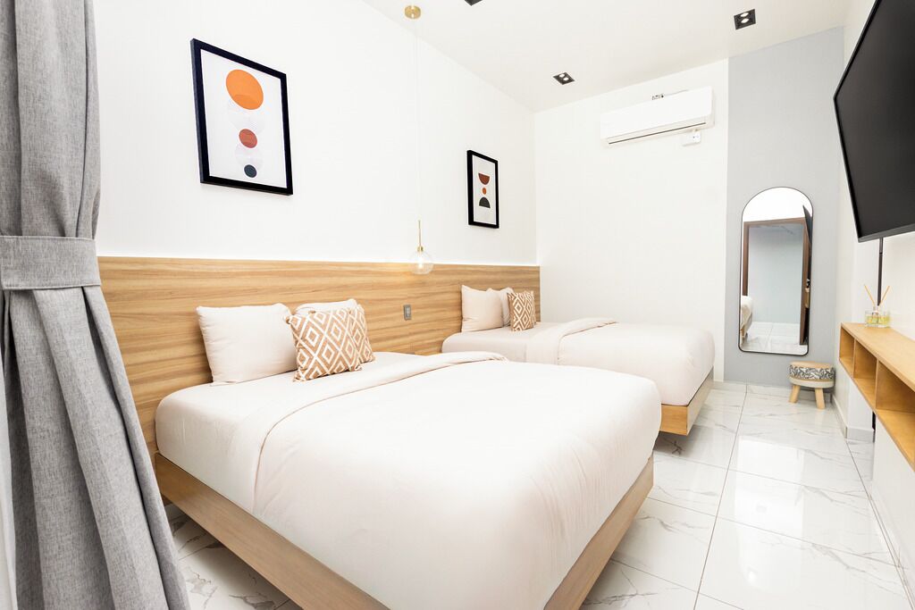 Habitación doble Deluxe | Wifi gratis y ropa de cama 