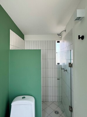 Shower, hair dryer, towels, toilet paper - oolena Unique Studio w/private terrace (Ciudad de México)
