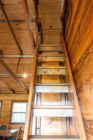 Interior - Burnt Pine Ranch - Springs Retreat. 100 year old secluded rustic farm cabin. (Branford)