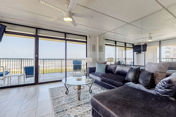 TV - Corner 3BR w/ Gulf-View: Suntide III - Unit 501 (South Padre Island)