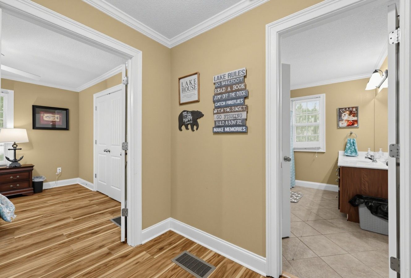 Bathroom 1 | Art Decor | Access to Bedroom & Bathroom