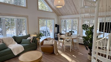 TV, fireplace, DVD player, stereo