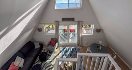 Bay View A-Frame + King Bed | 5-Min Walk to Beach
