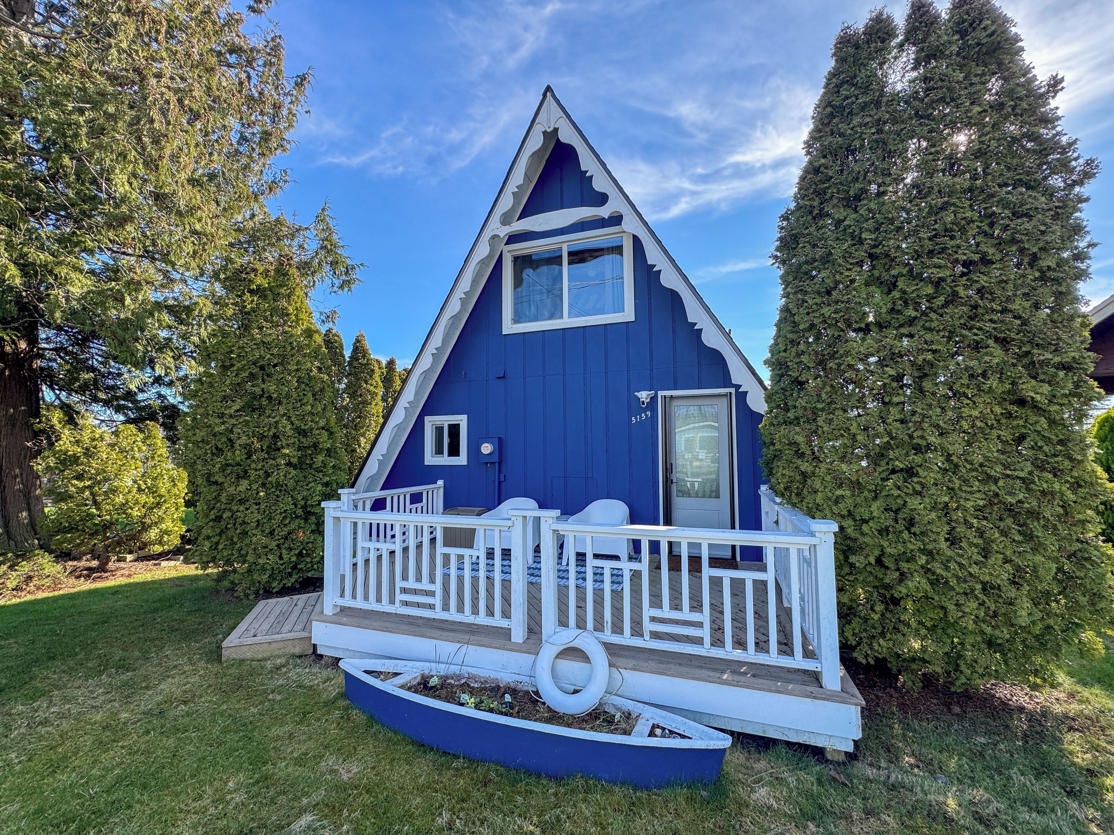 A charming, storybook A-frame