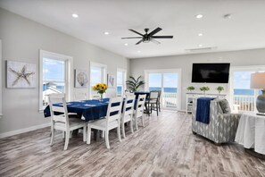 Dining - Walkable Topsail Retreat w/ Hot Tub & Views! (North Topsail Beach)