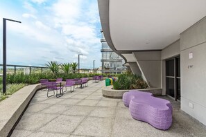 Outdoor dining - Apartment in Brooklin, 2 bedrooms, garage. (São Paulo)