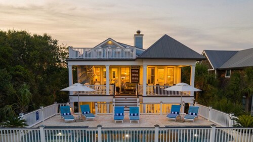 Beachside Stay With Pool, Two Decks, Rooftop Lounge & Steps to Front Beach IOP Beachhouse by Avantstay