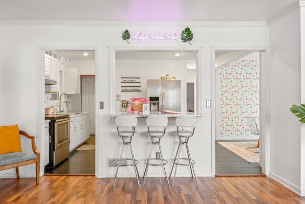 Interior - Indy's Palm Pad | Deck • Retro Tiki Bar • Parking (Indianapolis)