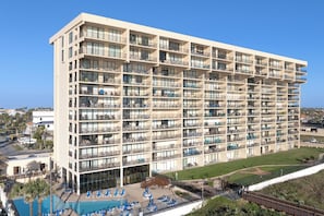 Exterior - Gulf-View 3BR, Patio, Yard: Suntide III - Unit 101 (South Padre Island)