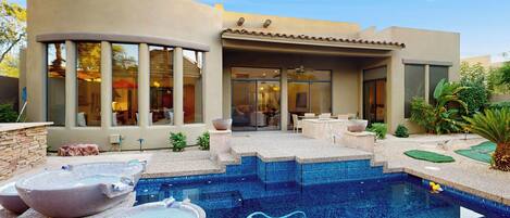 Et oppvarmet basseng