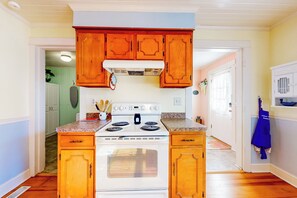 Fridge, microwave, stovetop, dishwasher - Century-Old, Small-Town 4BR w/ Great Yard, Porch (Hebron)