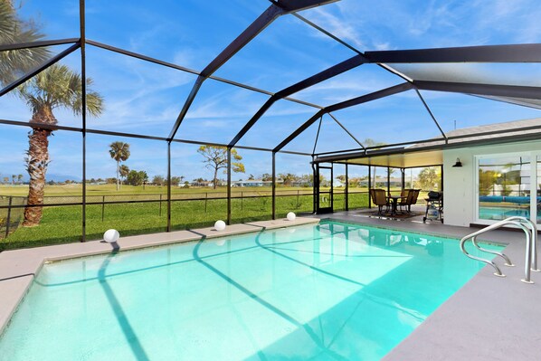 A heated pool - Golf Cart & Heated Pool: Rotonda West Getaway! (Rotonda West)
