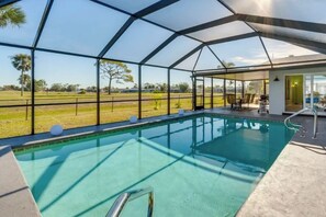 A heated pool - Golf Cart & Heated Pool: Rotonda West Getaway! (Rotonda West)
