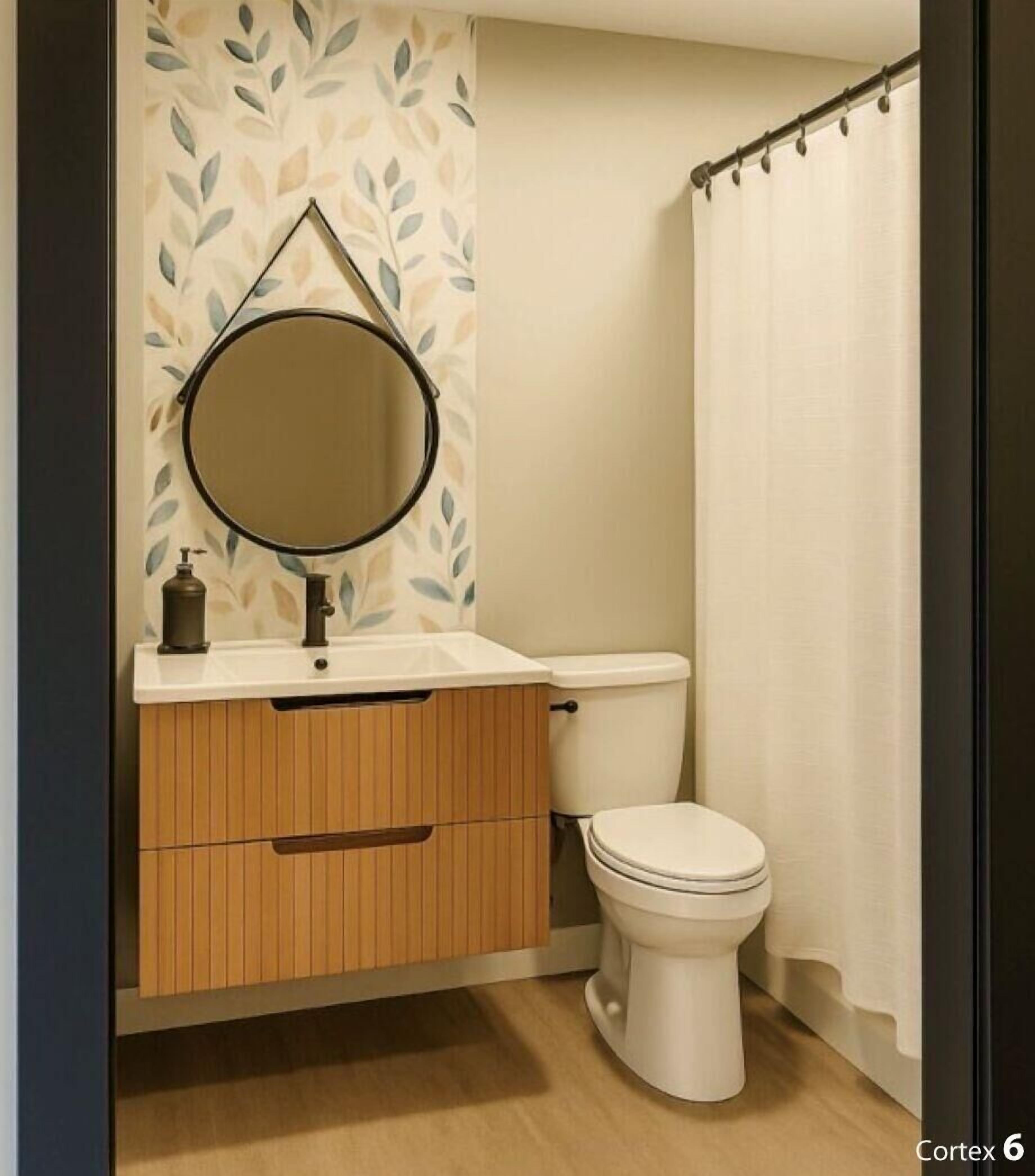 Ducha, secador de pelo, toallas y jabón