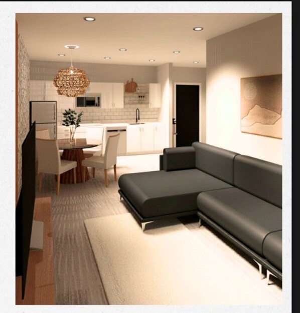 Living area - Lux Suites Extended Stay (Thunder Bay)