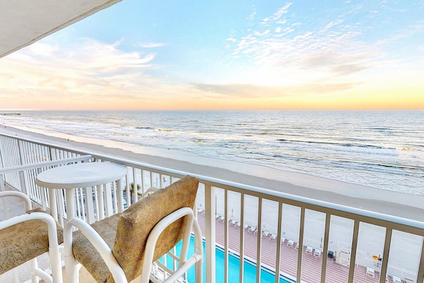 Property grounds - Oceanfront Escape with Pool, Balcony & Direct Beach Access (Daytona Beach)