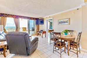 Smart TV, foosball - Oceanfront Escape with Pool, Balcony & Direct Beach Access (Daytona Beach)