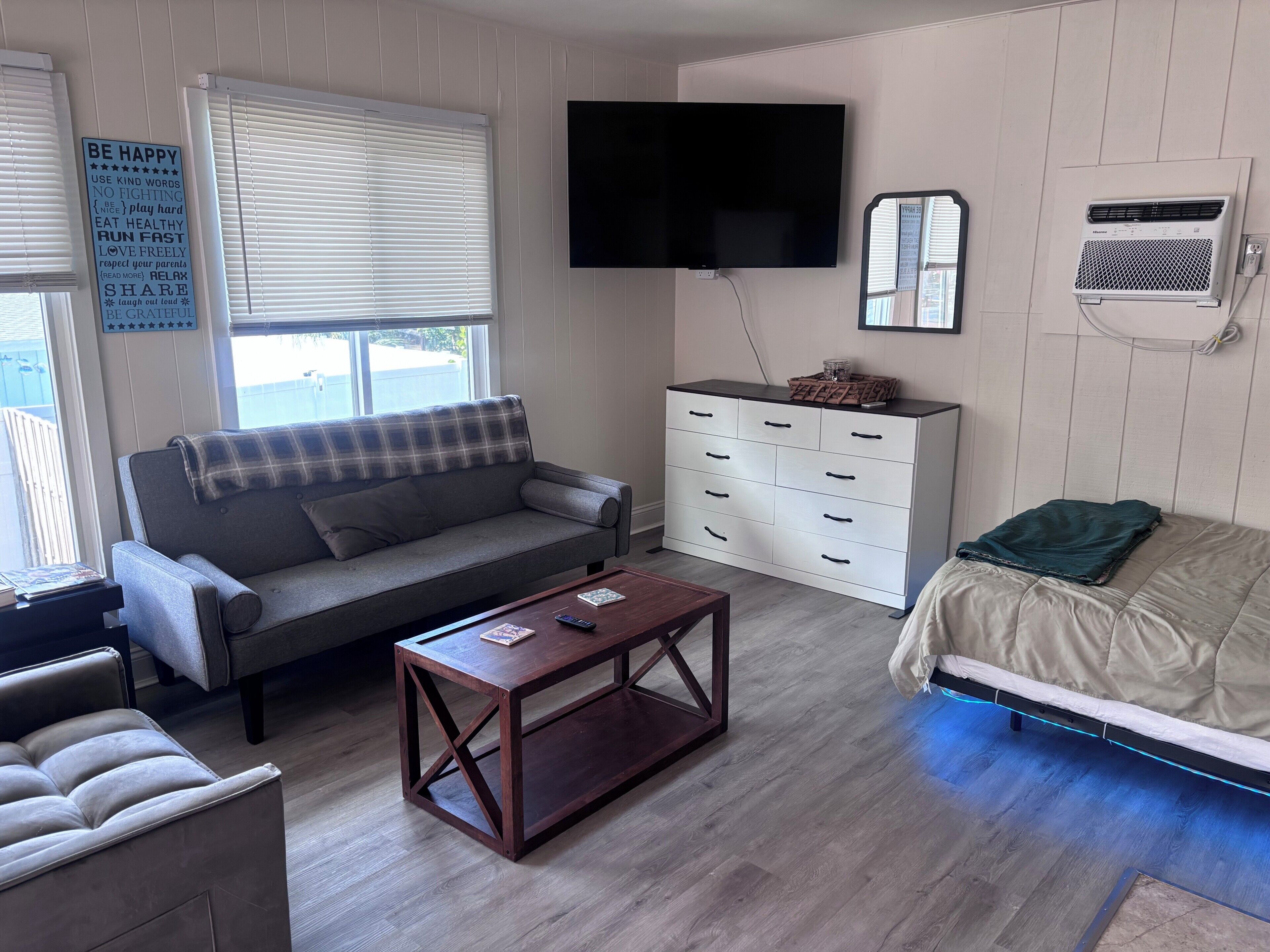 1 slaapkamer, een bureau, gratis wifi, beddengoed